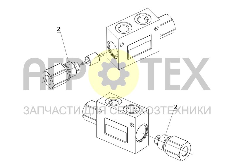 Чертеж Блок гидравлический (3818160)